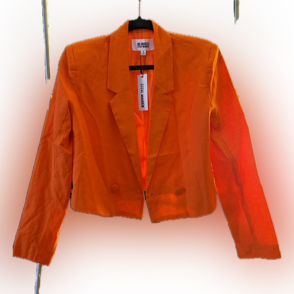 NWT - BB Dakota Steve Madden Orange Blazer (S)